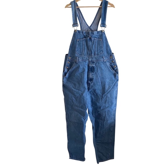 vintage Denim - Y2K Nevada Denim Carpenter Overalls Adult XL Blue Streetwear Preppy Utility